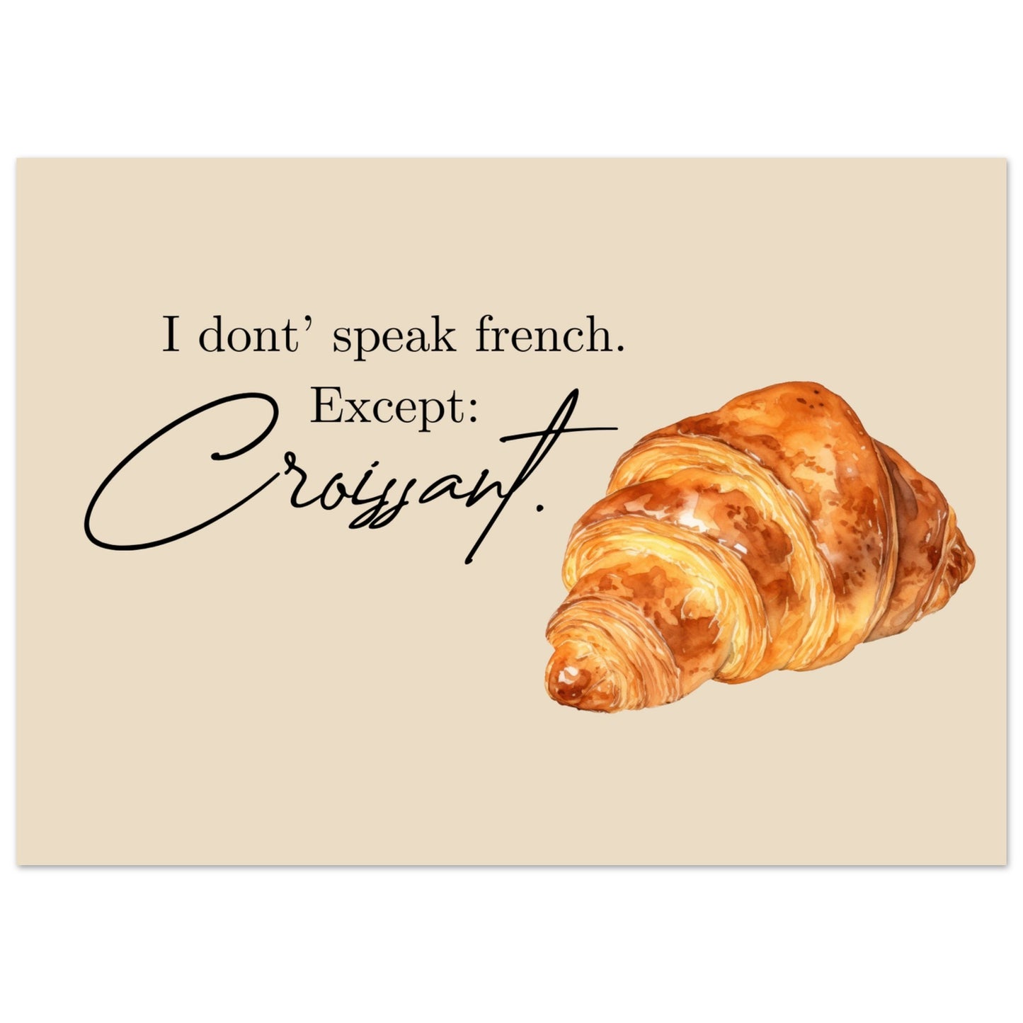 Poster - Croissant