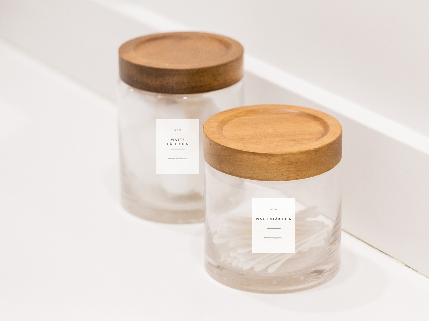 Badezimmer Etiketten