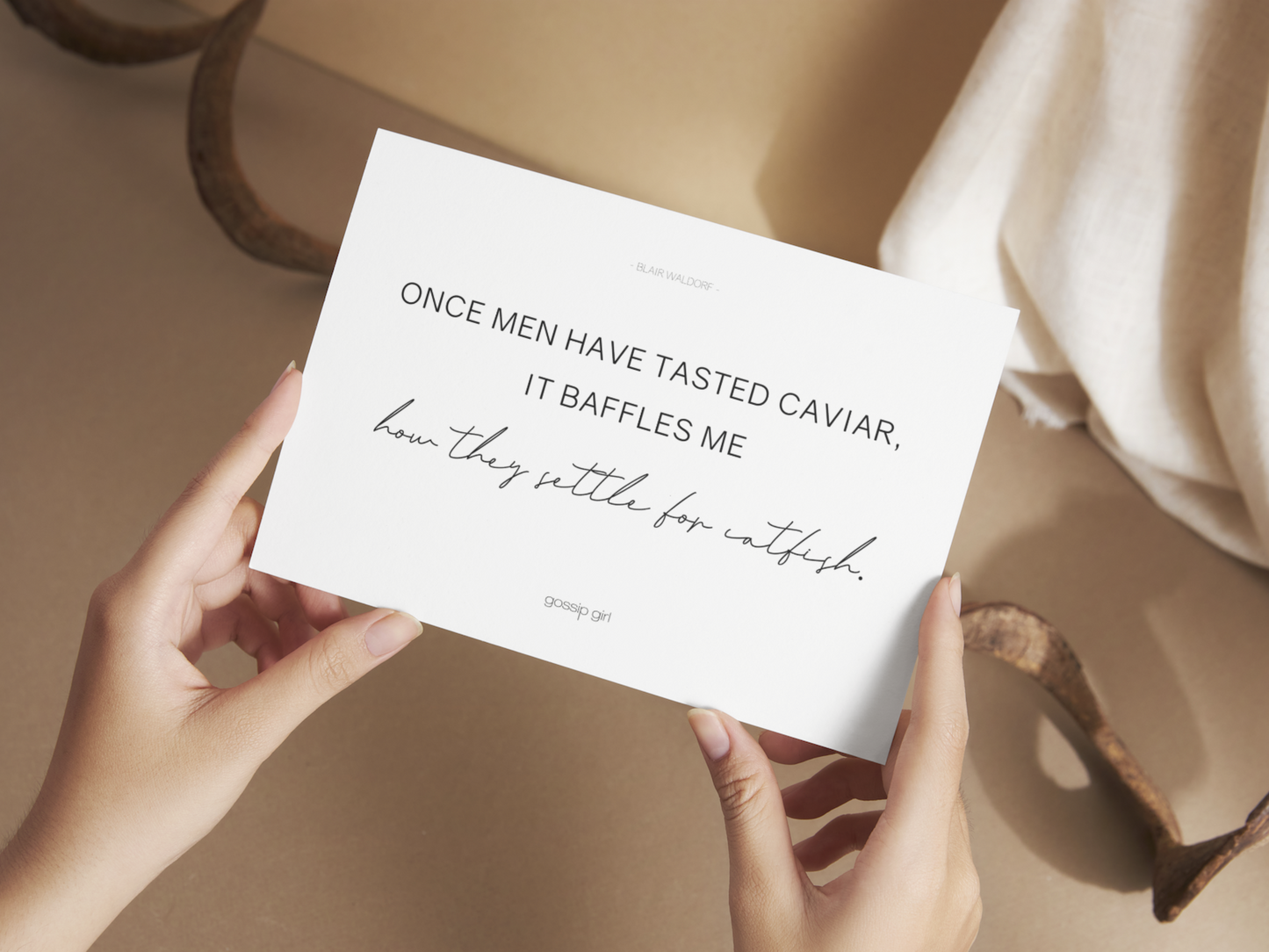 Postkarte - Gossip Girl Catfish