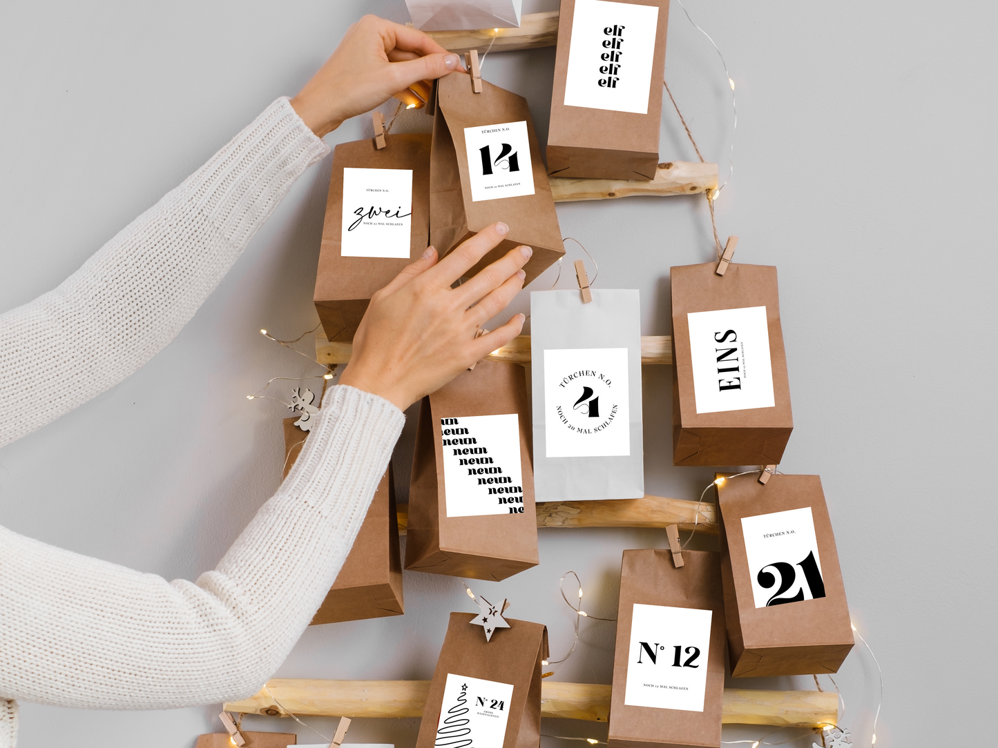 Adventskalender Sticker "Artsy"