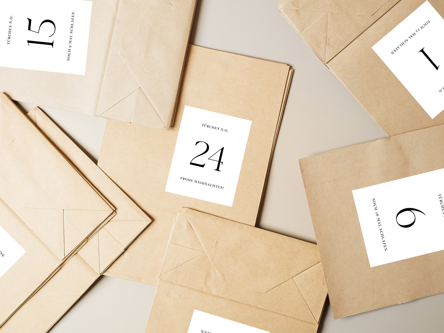 Adventskalender Sticker "Minimal"