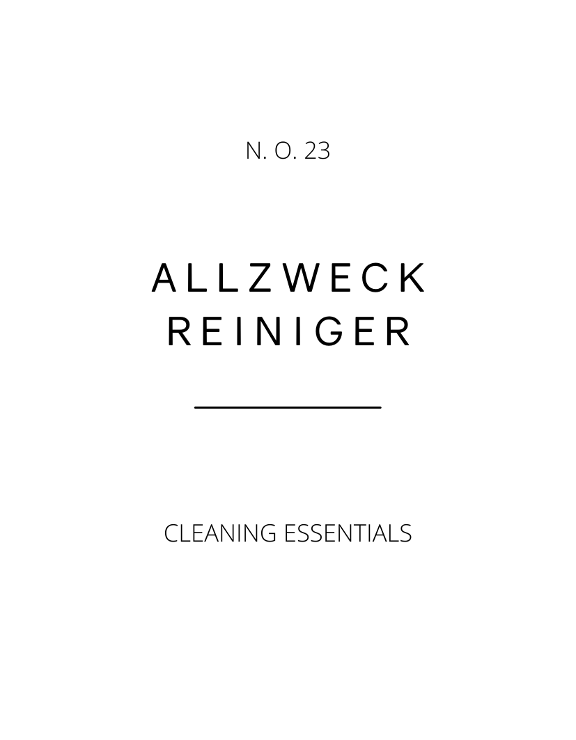 Reiniger Etiketten