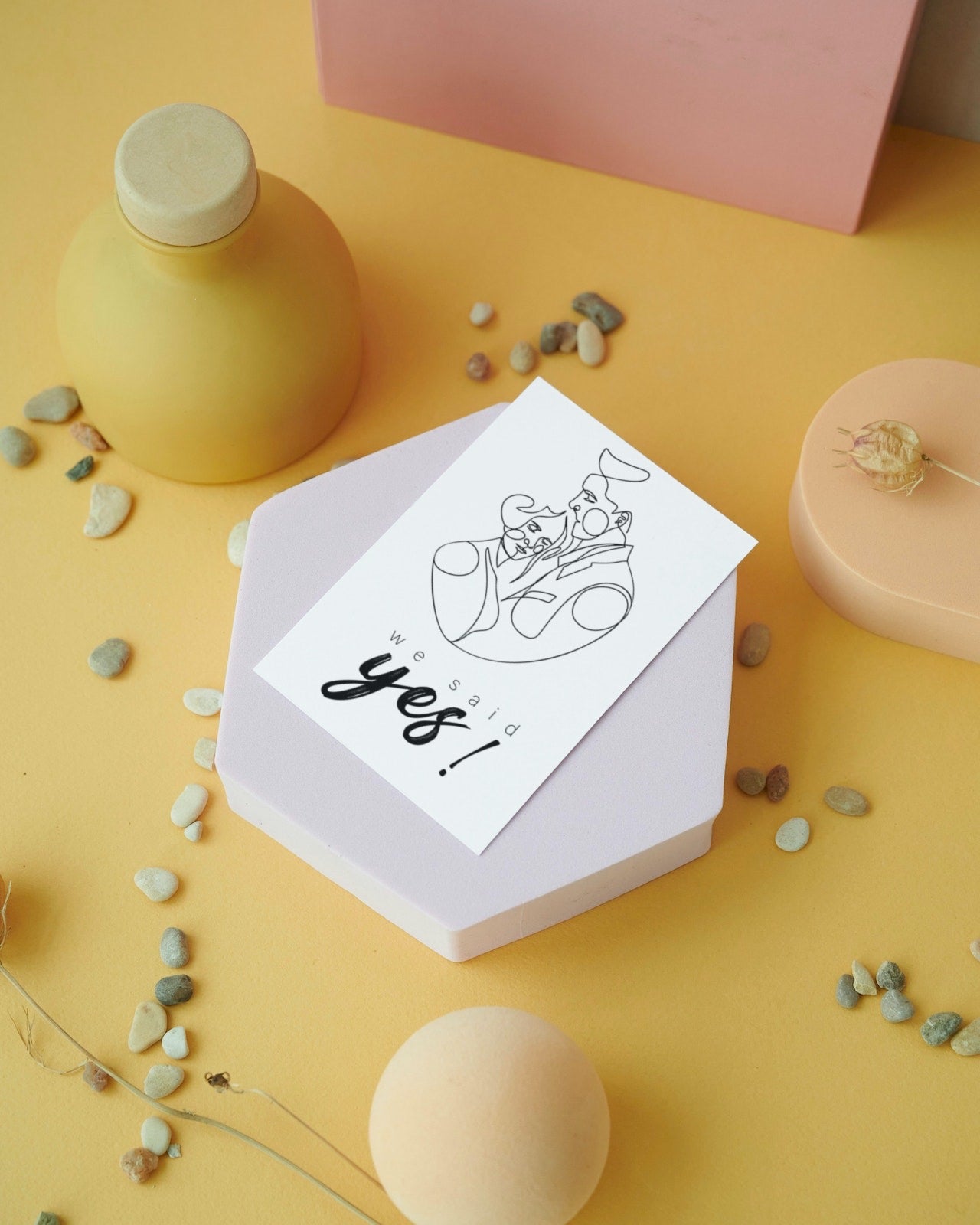 Postkarte - Just married
