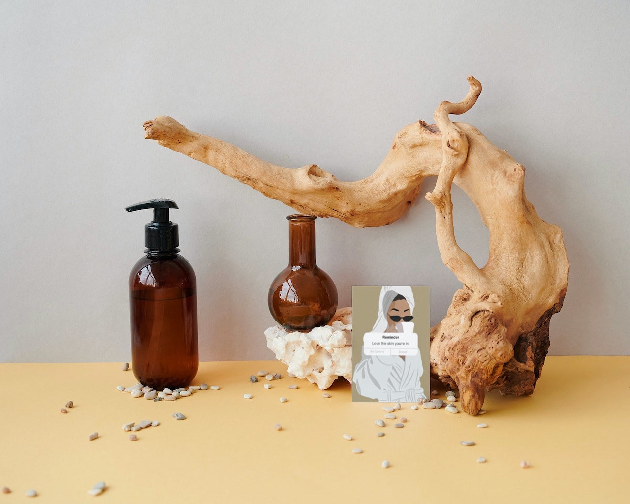 Postkarte - Love the skin you're in