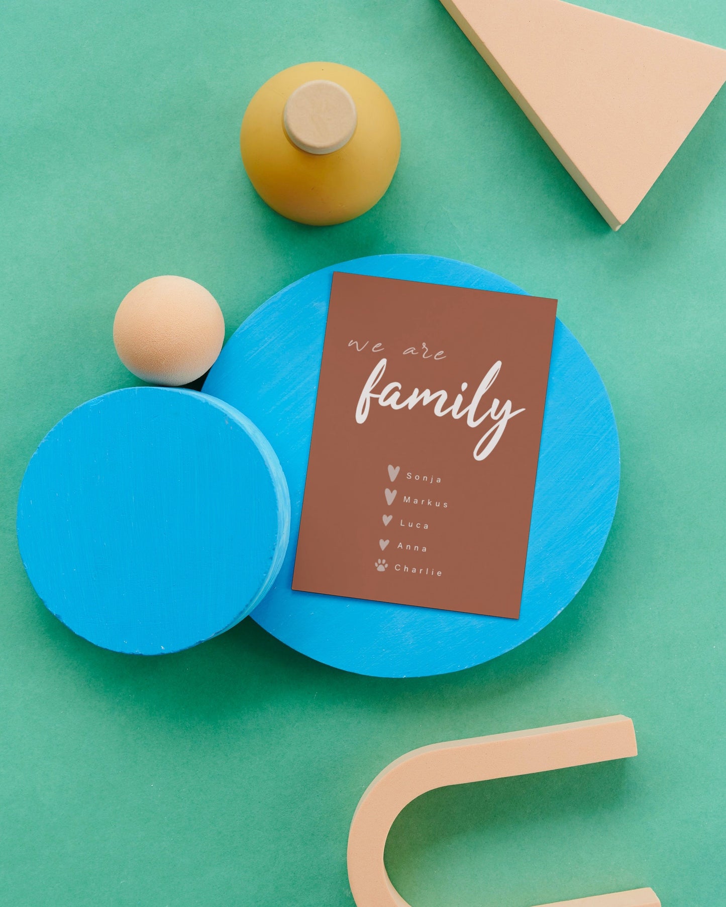 Postkarte - We are family!