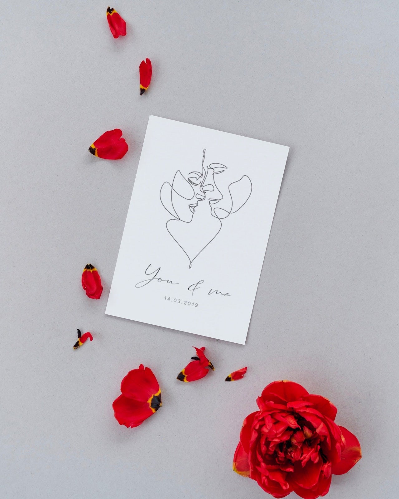 Postkarte - You & Me