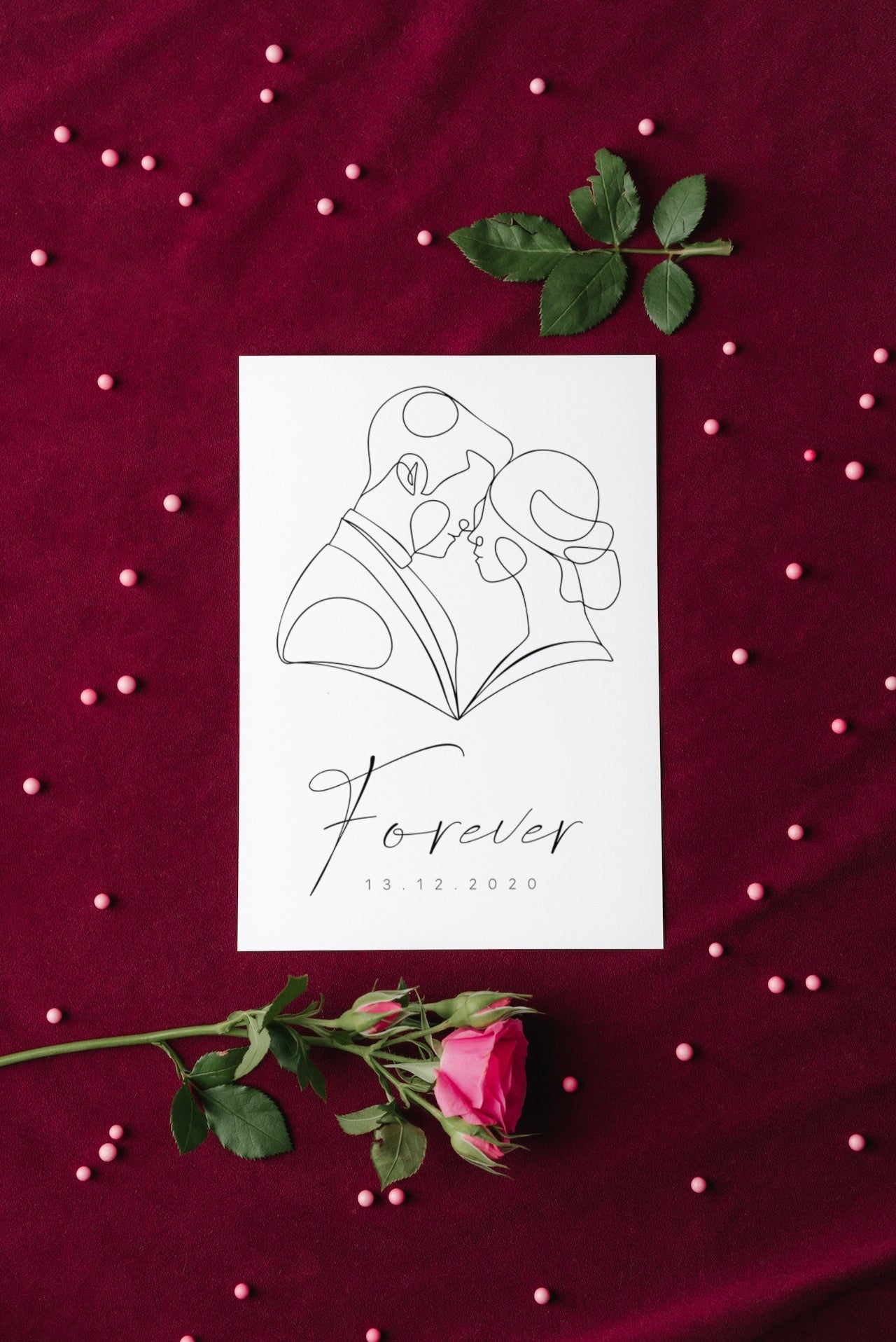 Postkarte - We said yes!