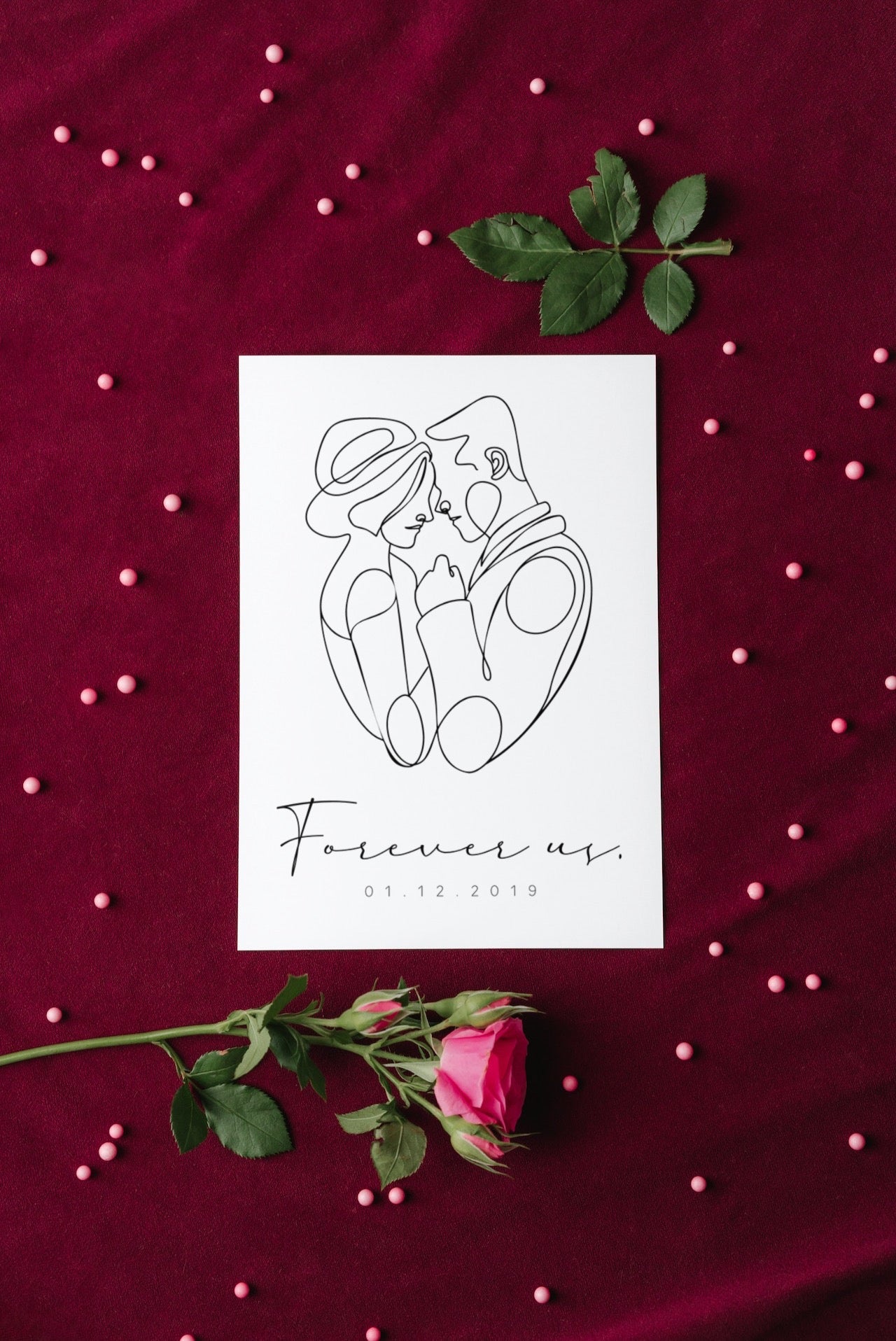 Postkarte - We said yes!