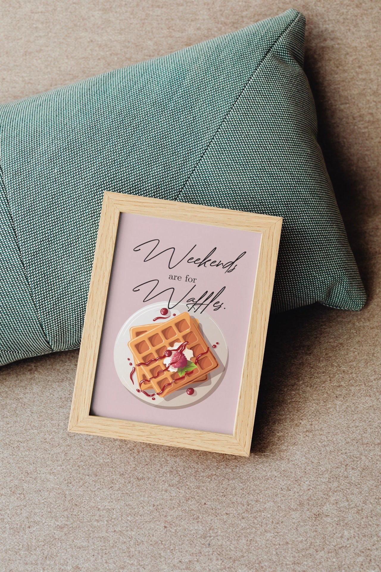 Poster - Weekends are for Waffles
