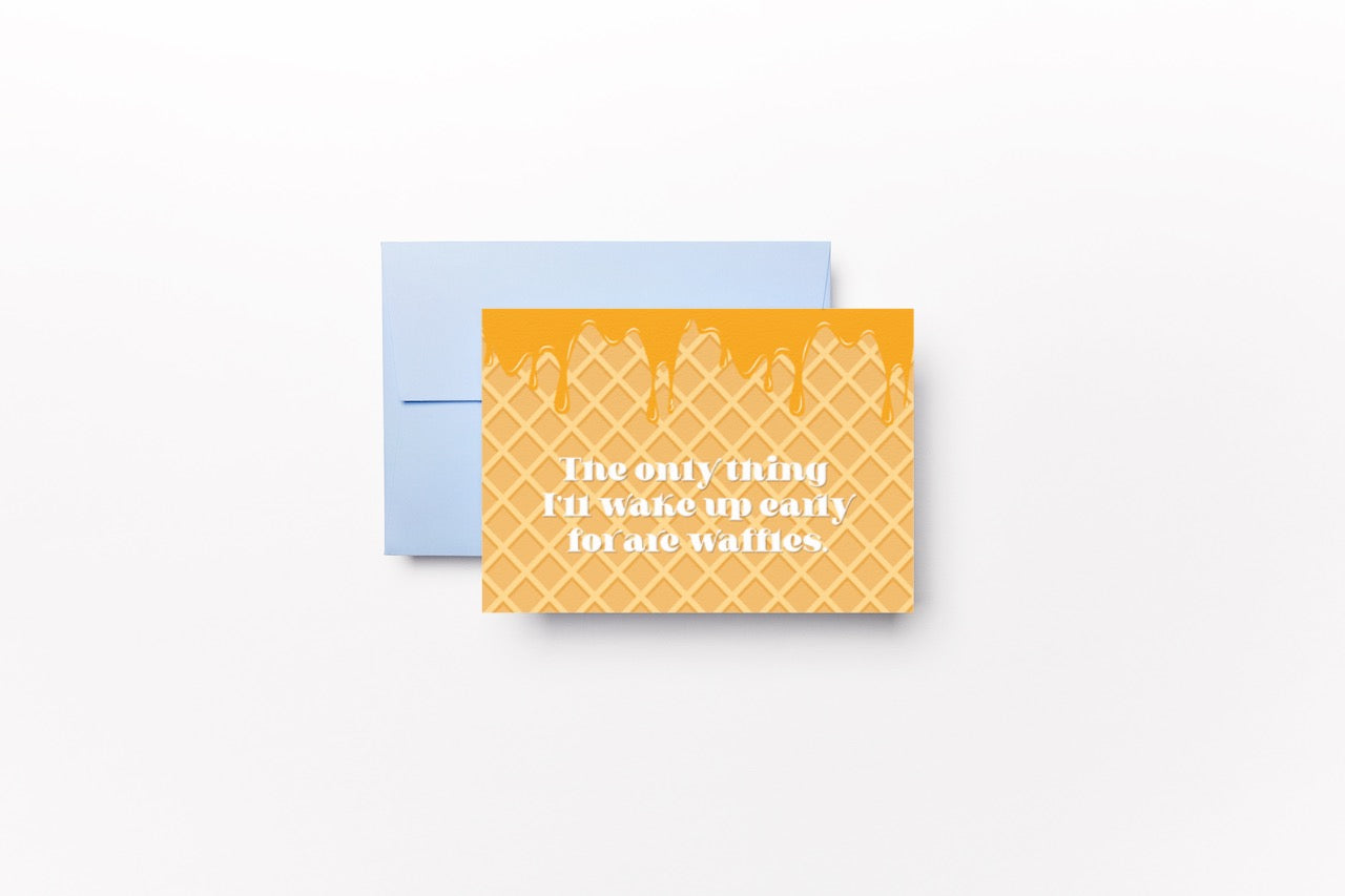 Postkarte - Early Waffles