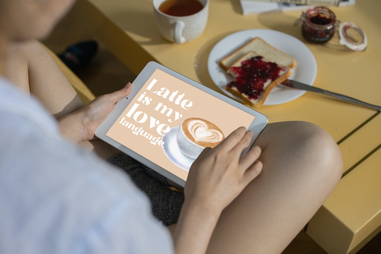 Digitales Poster - Latte Love