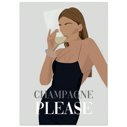 Poster - Champagne please