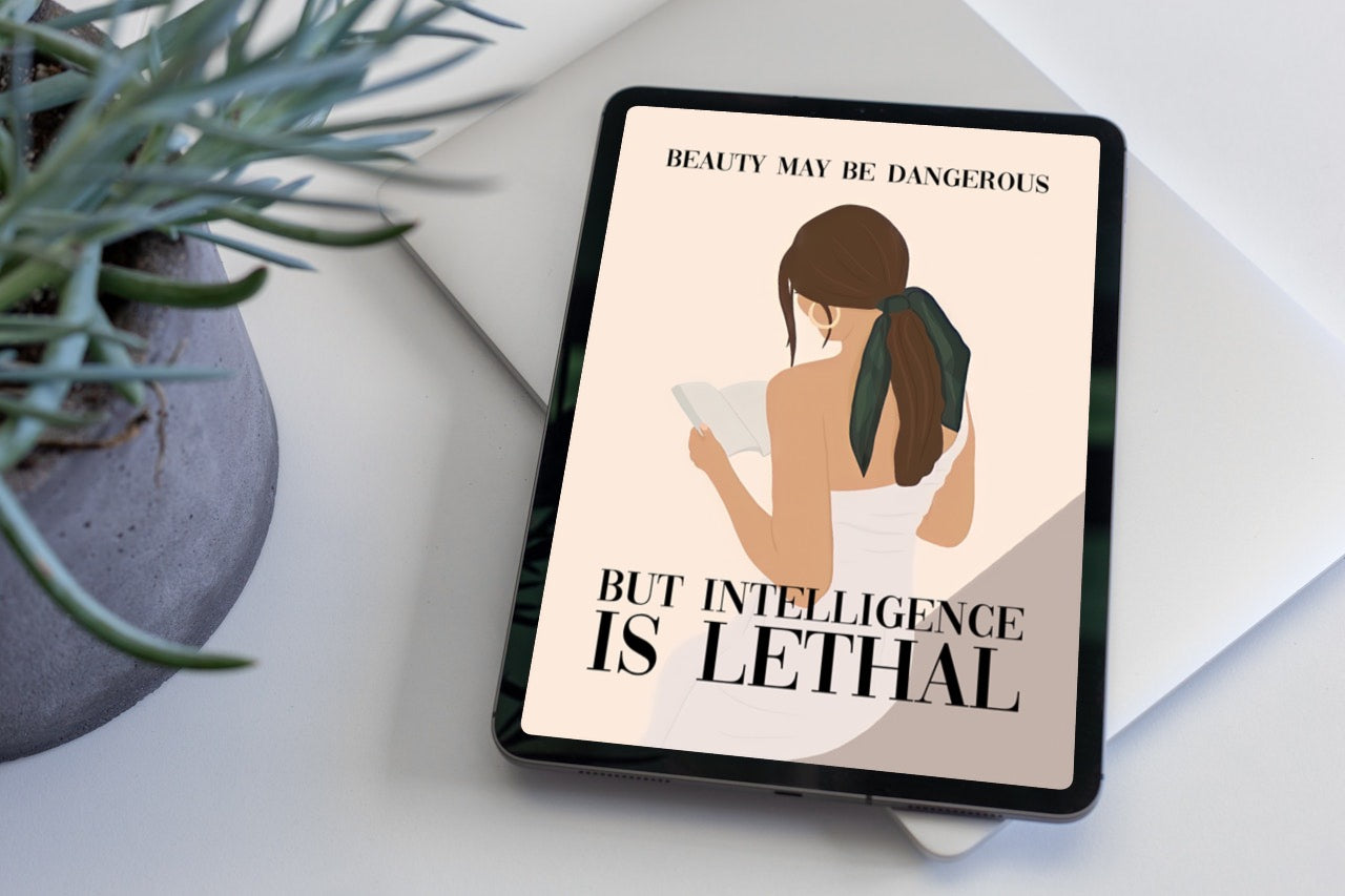 Digitales Poster - Intelligence is lethal